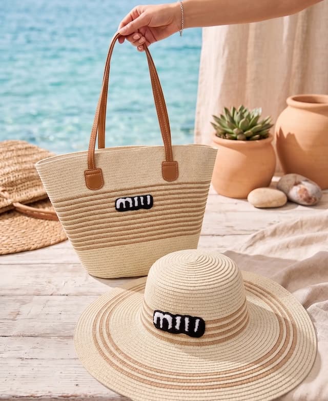 sac de plage + chapeau